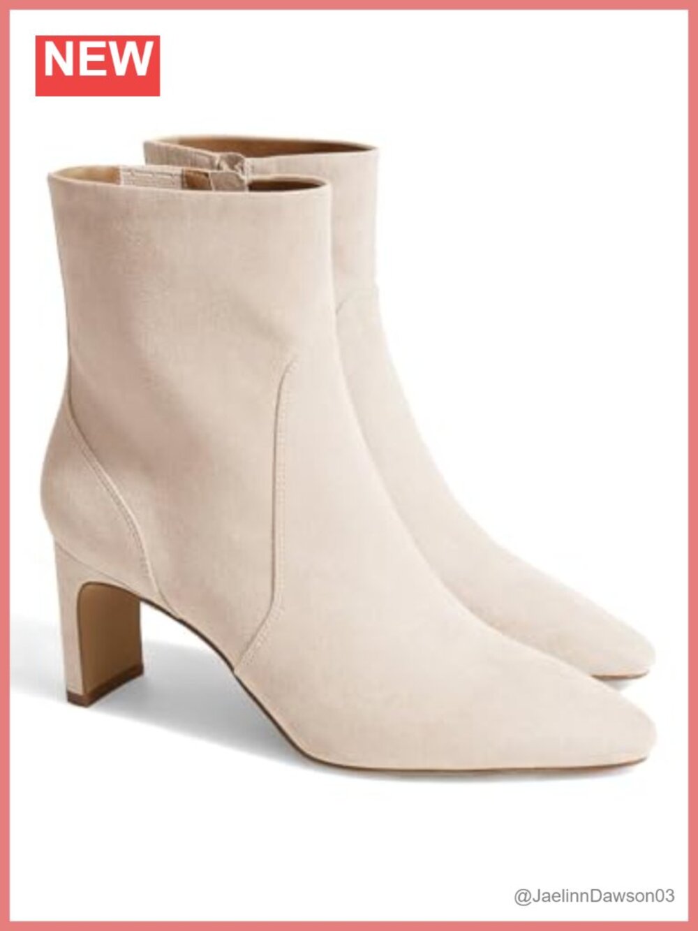 Womens Chunky Low Heel Ankle Boots Square Pointed Toe Side Zipper Faux Suede
